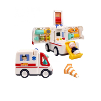 【HUILE 匯樂】正版匯樂A9997 早教救護車 聲光玩具 幼兒玩具(早教救護車)