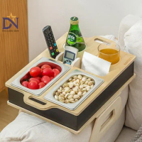 Couch Bar Sofa Organizer On The Side Tables Coffee Table Couch Bar Wood As Beer Gifts For Men Sofa Tray With Two Snack Bowls