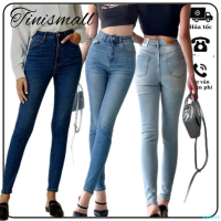 auehu12 Quần Jean nữ skinny, jean dày vừa và co giãn, dài quần 96-98cm.