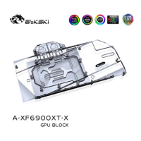 Bykski Water Block Use for XFX Radeon RX 6800 XT Speedster Merc 319/RX 6900XT GPU Card / Full Cover Copper Radiator Block