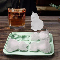Silicone Ice Cube Ice Ball Mold Animal Ice Cube Cat Ice Cube Cat Ice Cube Mold Home Ice Cube Ice Box Gadgets for Home