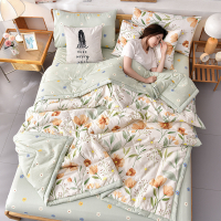 PEIDUO Simple Modern Air Condition Thin Blanket Summer Quilt Cotton Fluffy Plaid Blanket On The Bed Comfortable Comforter