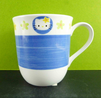 【震撼精品百貨】Hello Kitty 凱蒂貓 馬克杯-藍 震撼日式精品百貨