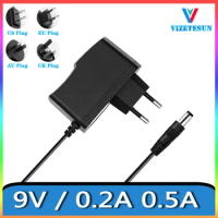 9V 0.2A 0.5A Speaker Audio 9V 200MA 500MA Power Adapter Charging Cable