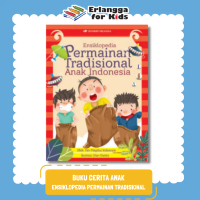 [Erlangga Official] Buku Ensiklopedia Anak Bergambar: Ensiklopedia Permainan Tradisional Anak Indone