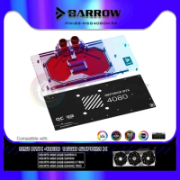 Barrow MSI RTX 4080 GPU Block Support SUPRIM X &amp; GAMING X Trio VGA Water Cooling Black/White 5V ARGB SYNC BS-MSG4080M-PA