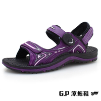 G.P 戶外休閒磁扣涼拖鞋(G2396W-41)紫黑(SIZE:36-39)GP 涼鞋 戶外 機能  阿亮 卜學亮