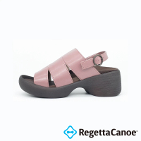 RegettaCanoe 粗跟包覆厚底涼鞋CJBK-9004(DPK-深粉色)