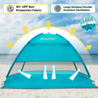 48" X 53" Beach TentFreight Free Waterproof Outdoor Awnings Camping Supplies Nature Hike Tents Shelters Hiking Sports