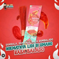 Mie lidi si umang 130gr panjang 30cm kemasan kertas lidi siumang sapu lidi Biting Uwa Snack Karakter