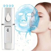 【3-in-1 Tropika Tech】Mist Nano Mini Penyejuk Muka USB-C Portabel - Nebulizer Pelembap 5D & Penjagaan