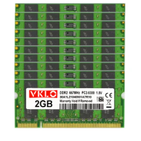 10pcs Lot 2GB PC2-6400S DDR2 800MHz 200pin 1.8V SO-DIMM USED RAM Laptop Memory Wholesale Price