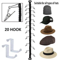 Over the Door Hook Organizer Hanging Storage Space Saver Cap Rack Hat Holder