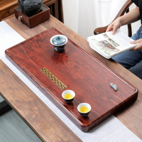 整塊實木茶盤單層茶道客廳辦公泡茶桌排水式大茶托盤