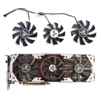 New GPU fan 4PIN 85MM 75MM suitable for Colorful GTX1070 1070TI 1080 1080TI iGame AD Flame God of War graphics card cooling
