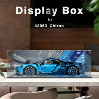 Acrylic Display Box for Lego 42083 Bugatti Chiron Dustproof Clear Display Case Model storage box (Lego Set not Included）