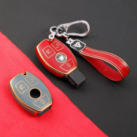 ฝาครอบกุญแจรถสำหรับ mercedes-benz เคส TPU โครเมียม GLA GLC C180L GLC200 C260L C200L หรูหรา คุณภาพสูง