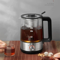 1L Electric Kettle Coffee Maker Tea Maker Black Pu 'er Glass Electric Kettle Steam Teapot Automatic-type Set Electric Tea Kettle