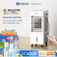 Simplus Air Cooler Air Conditioner Remote Control Fan Mobile Evaporative Fan Spay Fan 10L Water Tank