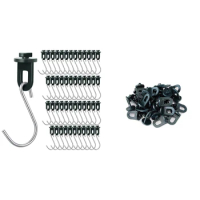 Greenhouse Hooks Hanger, Plastic Greenhouse Twists Clips Fixing Clips Greenhouse Insulation Accessories