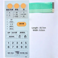 Microwave Oven Panel Switch Membrane Switch Panel Touch Button for Sharp R-6G65 R-583 R-6C65 Microwave Oven Parts