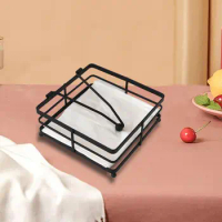 Napkin Holder for Table Square Stylish 7.28 x 7.28 x 2.95Inches Decorative for Wedding Dining Room Cafe Bar Bedroom
