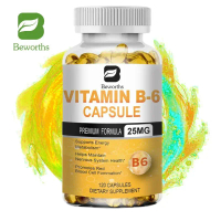 BEWORTHS Kapsul Vitamin B6 25 mg B6 Pyridoxine Mendukung Metabolisme Kulit Sehat Penggelapan Rambut