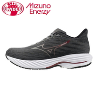 MIZUNO WAVE RIDER 28 男慢跑鞋 超寬楦 黑白 J1GC240305