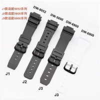 Watchband For Casio G-shock DW5600 DW9052 DW6900 Sport Waterproof Sweatproof Replacement Bracelet Silicone Wrist Watch Strap