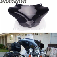 Detachable Batwing Classic Fairing Windshield Aerodynamic Front Outer Visor Cowl Mask for Harley Touring Dyna Sportster Custom