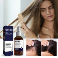Fast Hair Growth Spray Products Anti Hair Loss Serum Prevent Baldness Treatment Scalp Dry Damaged Essential Oil Hair Beauty 50ml