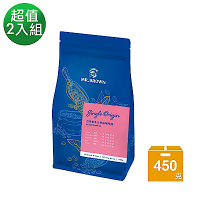 【金車伯朗】巴西聖多士咖啡豆(450g/袋) 二入