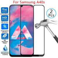 9d screen protector tempered glass case for samsung a40s cover on galaxy a 40s 40 a40 s protective phone coque bag samsunga40s