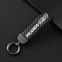 For Honda Mugen Power Civic Accord CRV Hrv Fit Jazz Auto Styling car Accessories High-Grade Leather Motorcycle keychain