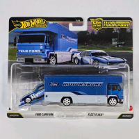 HOT WHEELS PREMIUM TEAM TRANSPORT FORD CAPRI GR5 + FLEET FLYER