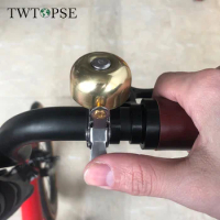 TWTOPSE Bike Bell For Brompton Folding Bike Metallic Bicycle Bell Cycling Horn For 3SIXTY PIKES Dahon Birdy Crius FNHON Ring
