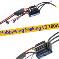 Hobbywing SeaKing V3 180A Waterproof Brushless ESC Water Cooling with 6V/5A BEC System For RC Racing Boat