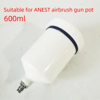 For Japanese ANEST IWATA Spray Gun Pot Plastic Pot On Pot 600ML White Paint Spray Gun Accessories Consumable Paint Tools