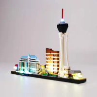 USB LED Light Set for Lego Architecture Las Vegas 21047 Building Blocks-(Not Included the Model)
