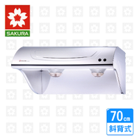 櫻花牌 SAKURA 斜背型不鏽鋼除油煙機 70cm R-3250S 限北北基安裝配送 (不含林口 三峽 鶯歌)