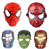 Superhero Kids Mask Spiderman Hulk Iron Man Wolverine Avengers Children's Cosplay Mask Halloween Boy Girl Christmas Party Gift