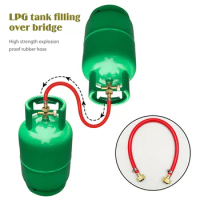 LPG Cylinder Mutual Filling Connecting Pipe Eastern European Liquefied Gas Cylinder Inflation Joint Rubber Hose Camping Supplies