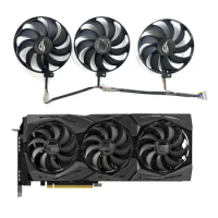3 fans brand new for ASUS Radeon RX5600XT 5700 5700XT ROG STRIX OC graphics card replacement fan FDC10H12S9-C