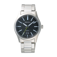 【SEIKO 精工】超越極限時尚腕錶-銀X黑(SUR535P1)
