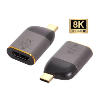 USB4 USB-C Type-C Source to Female HDTV 2.0 Display 8K 60HZ UHD 4K HDTV Male Monitor Adapter