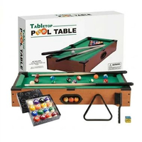 JSHOPPE Mainan Bilyar Pool Table / Billiard Kayu Asli / Mainan Bola Billiard Anak Portable Kayu Asli