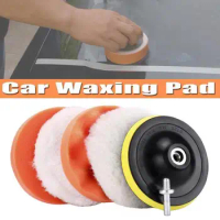 3/4/5/6'' Car Polishing Sponge Pads Foam Pad Buffer Kit Polishing Machine Wax Pads For Auto Motorcycle Vehicle Removes Scratches