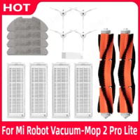 For Xiaomi Mi Robot Vacuum Mop 2 Pro Lite MJST1SHW MJSTL Mop Cloth Main Side Brush Hepa Filter Vacuum Cleaner Accessories Kit