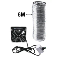 1set Smoke Absorber Fume Extractor Fan Pipe Duct Exhuast Fan USB Adjustable Speed Plastic Welding Equipment Accessories