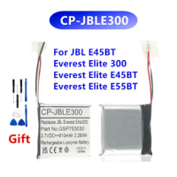 Original GSP753030 Battery ireless Headset Battery CP-JBLE300 For JBL E45BT, Everest Elite 300, Everest Elite E45BT, E55BT+Tools